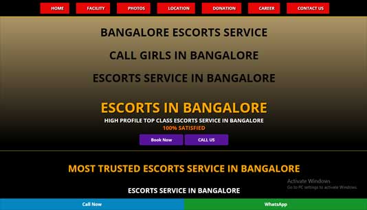 Escorts service in bangalore